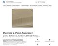250524 : Alain CHATELIN, artisan plaquiste intervenant à Pont-Audemer, réalise la pose d’enduit de lissage