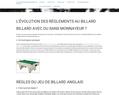 182918 : L'évolution des règlements au billard
