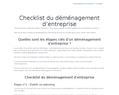 221696 : Check-list déménagement d'entreprise