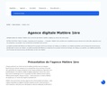 242880 : Matière 1ère - Agence web et création de site internet